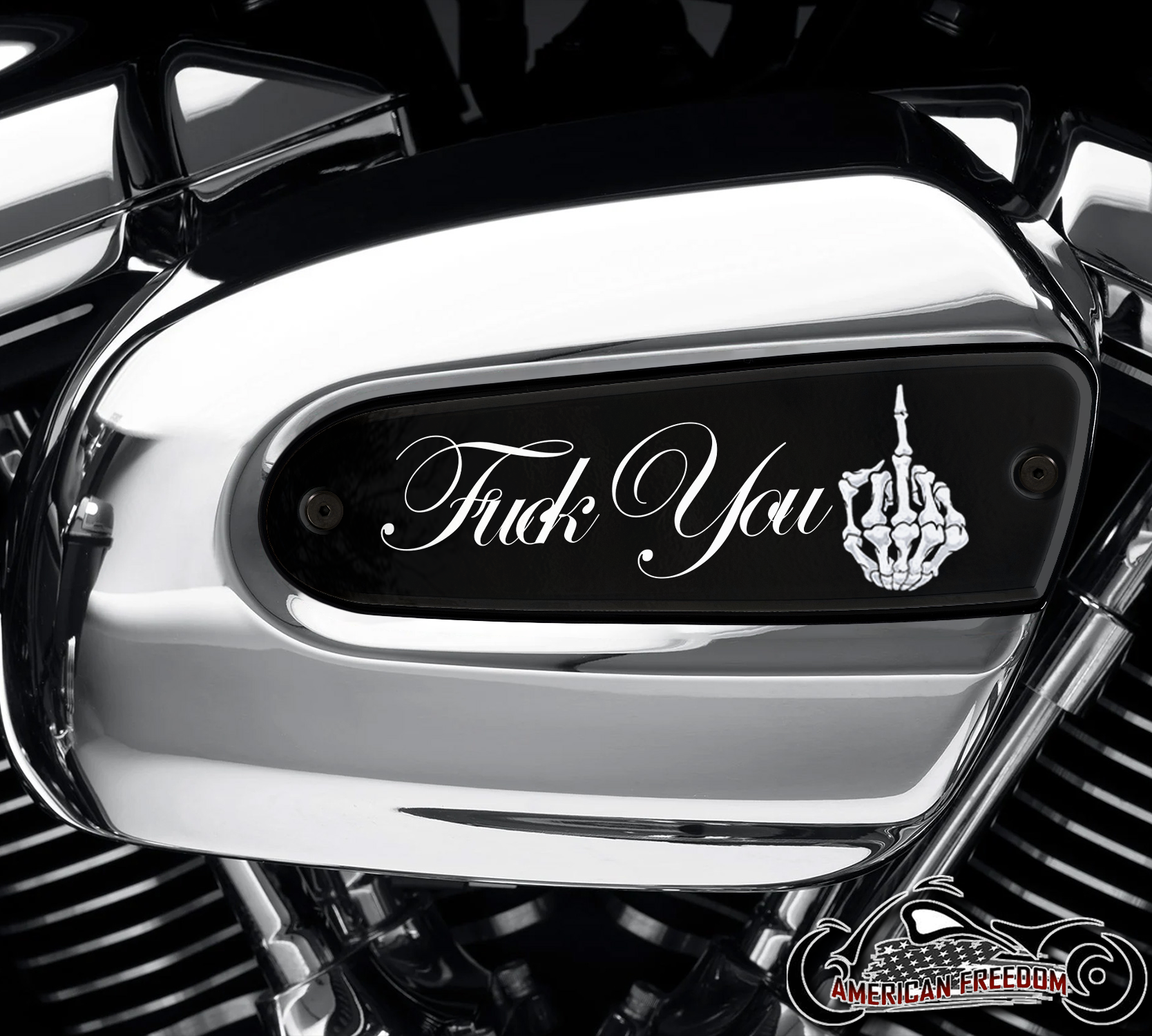 Harley Davidson Wedge Air Cleaner Insert - F You